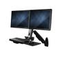STARTECH WALL MOUNTED SIT STAND DESK FOR TWO MONITORS UP TO 24IN ADJUSTBL WALL