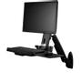 STARTECH WALL MOUNTED SIT STAND DESK FOR ONE MONITOR UP TO 24INADJUSTBL WALL