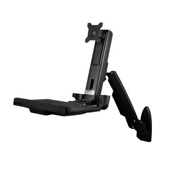 STARTECH WALL MOUNTED SIT STAND DESK FOR ONE MONITOR UP TO 24INADJUSTBL WALL (WALLSTS1)