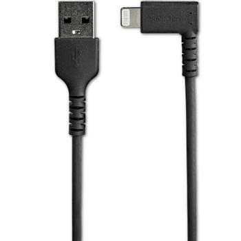STARTECH StarTech.com 1m Black Angled Lightning To USB Cable (RUSBLTMM1MBR)