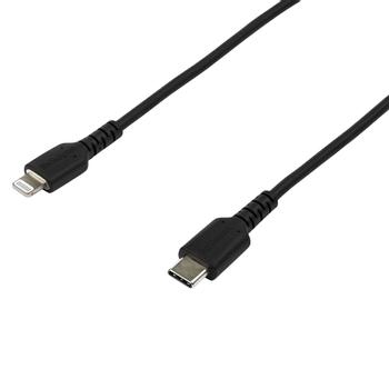 STARTECH RUSBCLTMM2MB 2m 6.6ft USB C to Lightning Cable - MFi Certified - Durable USB Lightning Charging Cable - Black (RUSBCLTMM2MB)