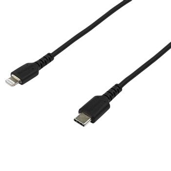 STARTECH 2M USB C TO LIGHTNING CABLE BLACK - ARAMID FIBER CABL (RUSBCLTMM2MB)