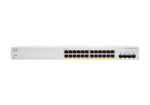 CISCO CBS220 SMART 24-PORT GE FULL POE 4X10G SFP+ CPNT (CBS220-24FP-4X-EU)