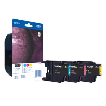 BROTHER LC1220RBWBP - Yellow, cyan, magenta - original - blister - ink cartridge - for Brother DCP-J525, DCP-J725, DCP-J925, MFC-J430, MFC-J625, MFC-J825, MyMio MFC-J825 (LC-1220RBWBP)