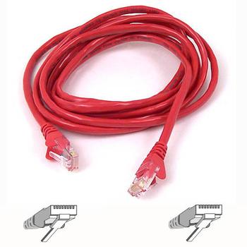 BELKIN SNAGLESS CAT6 PATCH CABLE 4PAIRRJ45M/ M 2MS RED NS (A3L980B02M-REDS)