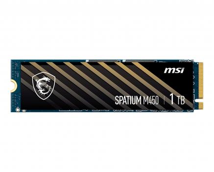 MSI SPATIUM M450 - SSD - krypteret - 1 TB - intern - M.2 2280 - PCIe 4.0 x4 (NVMe) (S78-440L920-P83)