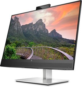 HP E27m G4 Conferencing Monitor - E-Series - LED-skärm - 27" - 2560 x 1440 QHD @ 75 Hz - IPS - 300 cd/m² - 1000:1 - 5 ms - HDMI, DisplayPort,  USB-C - högtalare - silver (ställ), svart huvud (40Z29AA#ABB)