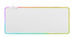 DELTACO GAMING WMP90 RGB Musemåtte, 900x360x4mm - Hvid