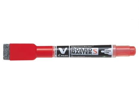 PILOT V Board Master Small EF bullet tip red w/eraser and magnet (WBME-VS-EF-BG-R*10)