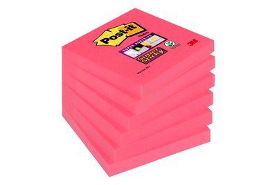 3M Post-it Super Sticky Notes 76x76 rød (7000144677*6)