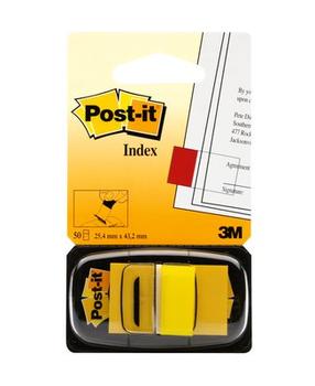 3M Post-it Index faner 25x43 gul (7100102671*6)