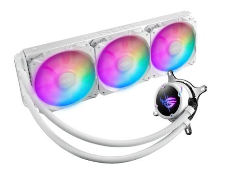 ASUS ROG Strix LC II 360 ARGB White Edition all-in-one liquid CPU cooler with Aura Sync (90RC00F2-M0UAY0)