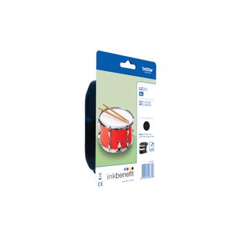 BROTHER LC22UBK - XL - black - original - ink cartridge - for Brother DCP-J785DW,  DCP-J785DWXL,  MFC-J985DW,  INKvestment Work Smart MFC-J985DW (LC22UBKBP)