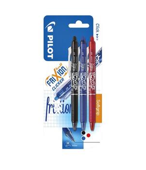 PILOT Frixion Clicker m/klik 0,7 blister ass (3) (212218)