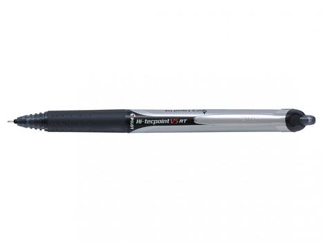 PILOT BXRT-V5 Liquid Ink Rollerball Hi-Tec V5 RT 0,5 black (BXRT-V5-B*12#DBL)