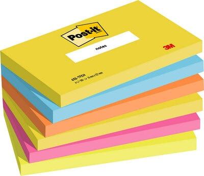 3M Post-it Klistrelapper 76x127 Energetic (6) (7100172314*3)