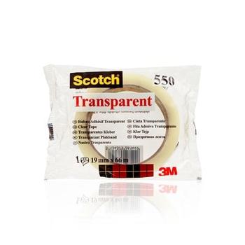 3M Tejp Scotch transparent 550, 66 m x 19 mm (7100194347*8)