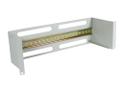 ALLNET 19zbh. Gerätehalter für Hutschiene/DIN-Rail Geräte, T150mm/3HE, Lichtgrau, Frontmontage,