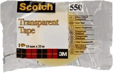 3M Scotch tape 550 12x66 transp flowpack (7100194351*144)