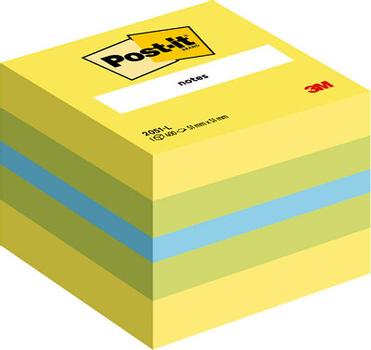 3M Post-it Klistrelapper 51x51 mini kubeblokk Lemon (7100172394*5)