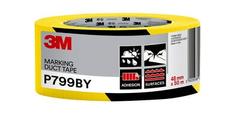3M Fabric tape 48mmx50m black and yellow