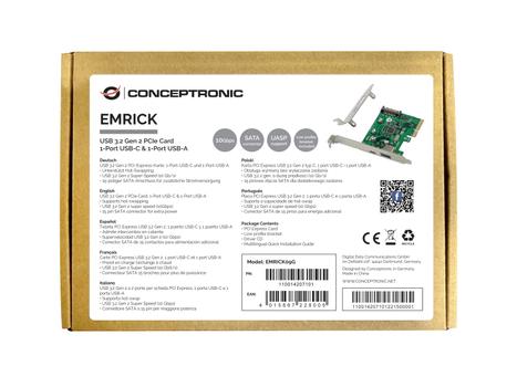 CONCEPTRONIC Emrick Usb 3.2 Gen 2 Pcie  (EMRICK09G)