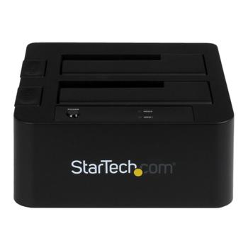 STARTECH "eSATA/ USB 3.0 Dual 2.5/3.5"" SATA SSD/HDD Dock with UASP " (SDOCK2U33EB)