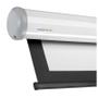 KINGPIN manuelt lerret 16:9 200x112,5cm 88" sort kant