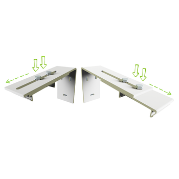 SCREENLINE MOT avstandsbrakett 5-15cm 1. par (ACST0515)