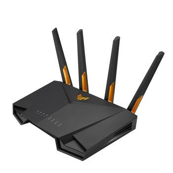 ASUS TUF Gaming AX3000 V2 Dual Band WiFi 6 Router WiFi 6 802.11ax 2.5Gbps port Mobile Game Mode Lifetime Free Internet Security (90IG0790-MO3B00)