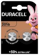DURACELL Batteri Duracell DL2016 3v Lithium CR2016 Pk/2