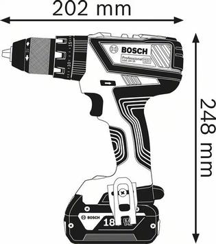 Bosch GSR 12V-15 Professional drill - 2x 2.0Ah - 30Nm (060186810F)