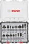 BOSCH Bitsæt til fræsejern, 15 dele, blandet, skaft på 6 mm 15-piece Mixed Application Router Bit Set.
