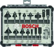 Bosch fresekutter - for bløtt tre, løvtre - 15 deler (2607017471)