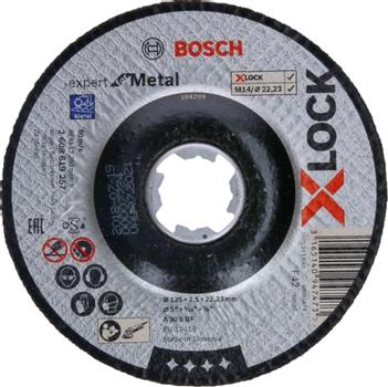 BOSCH X-LOCK Expert for Metal, 125 x 2,5 x 22,23, til forsænket skæring A 30 S BF, 125 mm, 2,5 mm (2608619257)