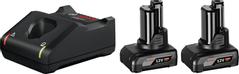 BOSCH 2x 6.0Ah, GAL 12V-40 Akku
