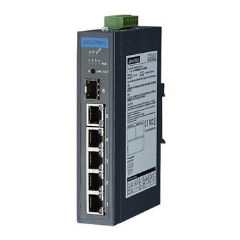 ADVANTECH ETHERNET DEVICE, 5GE+1G SFP  (EKI-2706G-1GFP-AE)