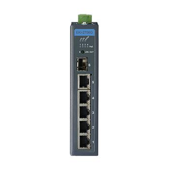 ADVANTECH ETHERNET DEVICE, 5GE+1G SFP  (EKI-2706G-1GFP-AE)
