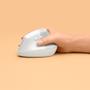 LOGITECH h Lift Vertical Ergonomic Mouse - Vertical mouse - ergonomic - optical - 6 buttons - wireless - Bluetooth,  2.4 GHz - Logitech Logi Bolt USB receiver - off-white (910-006475)