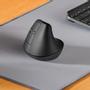 LOGITECH h Lift Vertical Ergonomic Mouse - Vertical mouse - ergonomic - left-handed - optical - 6 buttons - wireless - Bluetooth,  2.4 GHz - Logitech Logi Bolt USB receiver - graphite (910-006474)