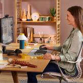 Logitech Lift Vertical Ergonomic Mouse - vertikal mus - Bluetooth,  2.4 GHz - grafitt (910-006473)