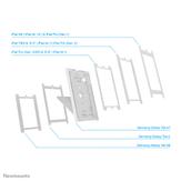 Neomounts by Newstar desk stand and wall mountable lockable tablet casing for Apple iPad PRO Air & Samsung Galaxy Tab (DS15-630WH1)