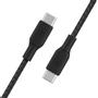 BELKIN BOOST CHARGE - USB-kabel - USB-C (hane) till USB-C (hane) - 3 m - svart (CAB014BT3MBK)
