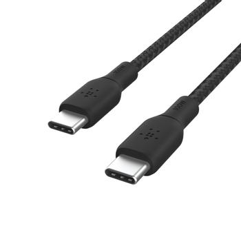 BELKIN 100w USB-C to USB-C Braided Cable 3M (CAB014BT3MBK)