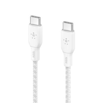 BELKIN 100W USB-C TO USB-C CABLE 2M WHITE (CAB014BT2MWH)