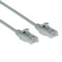 ACT UTP Patch Cat.6 - 0,5 m Grå LSZH Slim 250MHz 28AWG Halogenfri Snagless