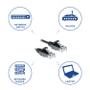 ACT UTP Patch Cat.6 -  2,0 m Sort LSZH Slim 250MHz 28AWG Halogenfri Snagless (DC9902)
