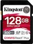 KINGSTON 128GB SDXC REACT PLUS HS-II 300R/260W U3 V90 FULL HD/4K/8K EXT
