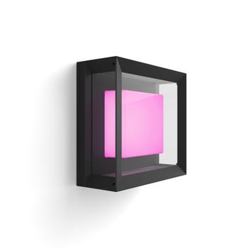 PHILIPS Hue - Econic Square Wall Lantern Black - White & Color Ambiance (915005731901)