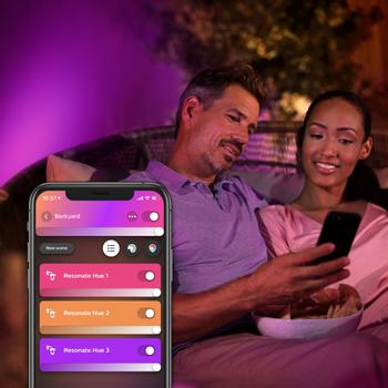 PHILIPS Hue Outdoor Resonate Væglampe - Sort (915005842901)